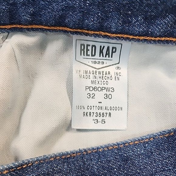 Vintage Red Kap Jeans Mens size 32x30 Wide Leg Baggy Workwear Western Rockabilly - Picture 8 of 9